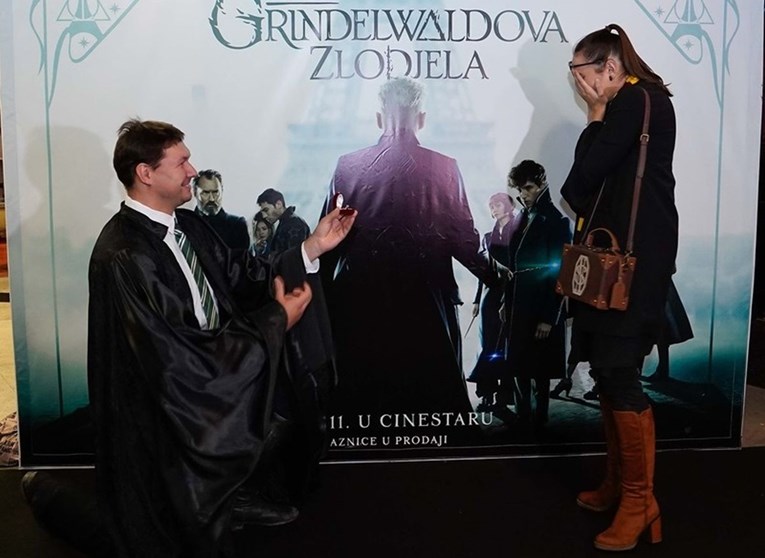 Na zagrebačkoj projekciji filma Grindelwaldova zlodjela pala prosidba